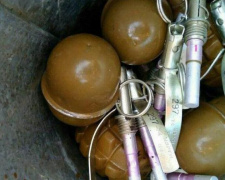 На Донетчине обезвредили тубус, набитый гранатами: опубликованы фото
