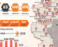 Коронавирус обнаружили у еще 263 жителей Донецкой области