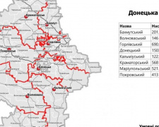 Новое деление Донецкой области на районы ожидается после местных выборов