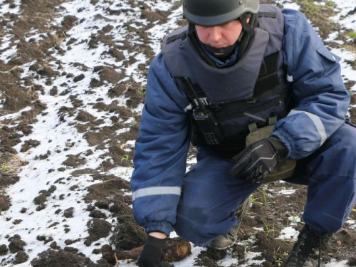 В Донецкой области нашли и уничтожили мины и снаряды