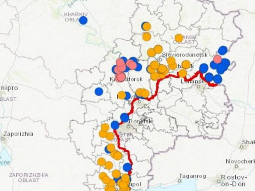 Опубликована «минная карта» Донбасса
