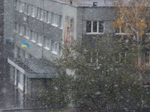 В Авдеевку 1 ноября пришла зима: опубликованы фото