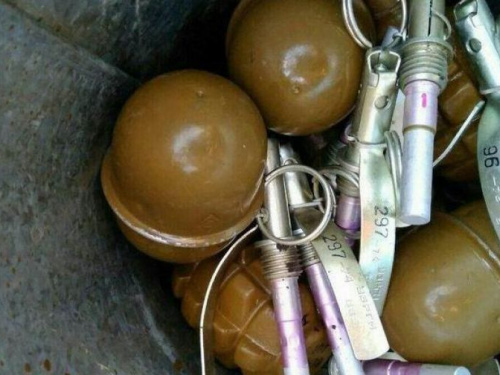 На Донетчине обезвредили тубус, набитый гранатами: опубликованы фото