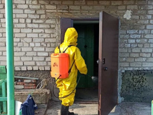 Авдеевский спасатели проводят противоэпидемические мероприятия в соседних населенных пунктах