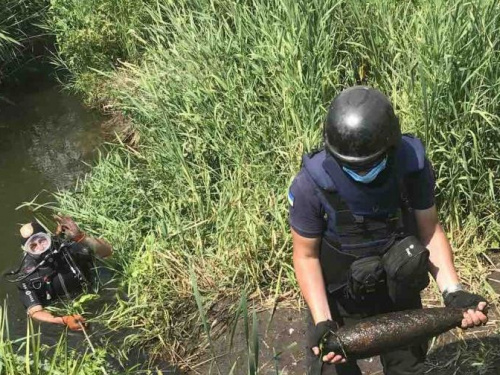 В Ясиноватском районе пиротехники изъяли и уничтожили минометную мину