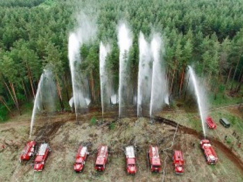 В Лиманском районе учились тушить лесные пожары (ФОТО)