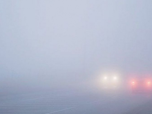 В Донецкой области наблюдается низкая видимость из-за тумана