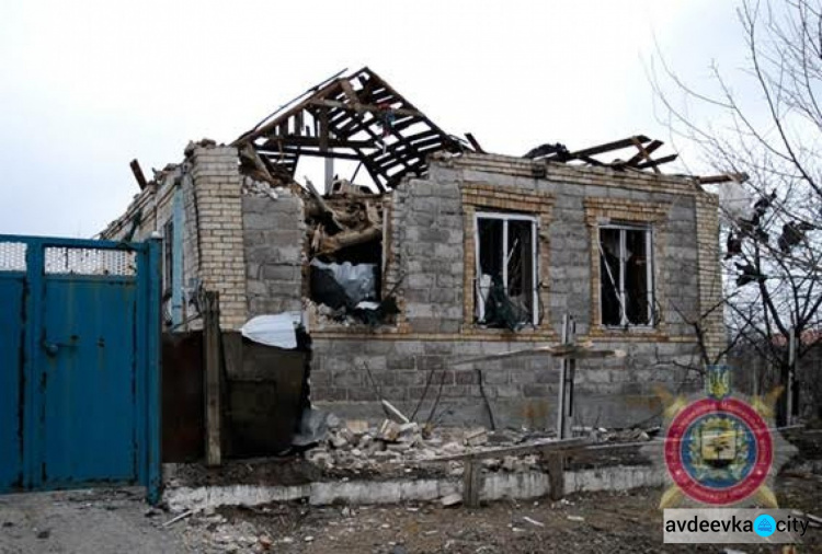 Почти 350  домов повреждены в  Авдеевке в результате обстрелов  с начала года
