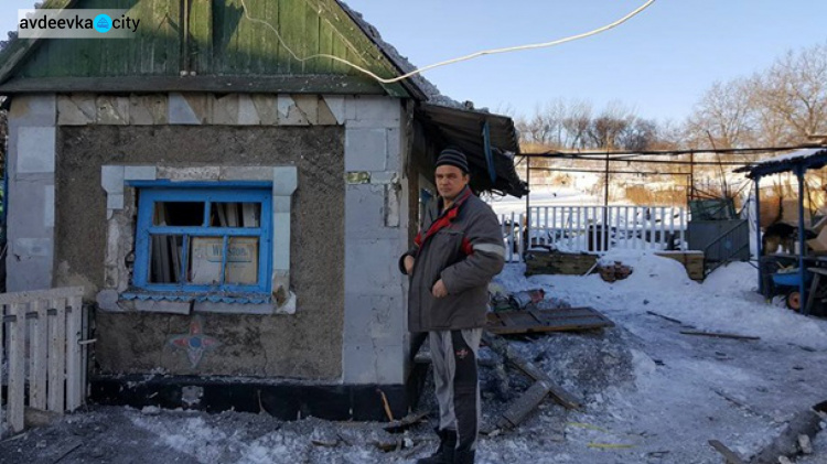 Волонтер показал последствия обстрелов Авдеевки (ФОТО)