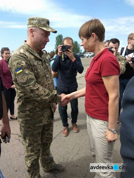 Донбасс: командующий ОС встретился с президентом Эстонии (ФОТО)