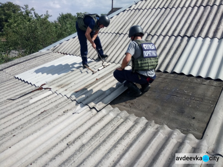 Спасатели Донетчины завершили  восстановительные работы в 8 жилых домах Авдеевки (ФОТО)