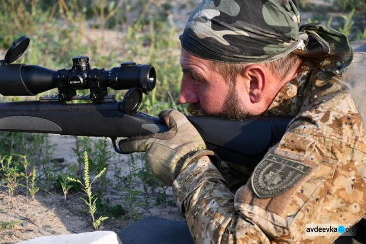 Готовы к бою: бойцы из «Киева» тренировались в районе Авдеевки (ФОТО)