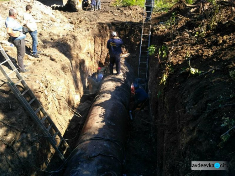 Важный водный ремонт завершен у Авдеевки (ФОТО)