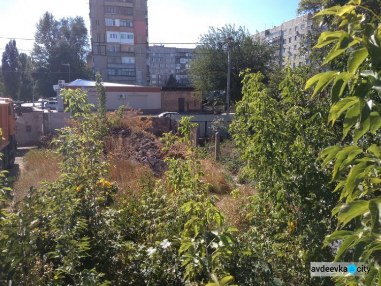 Строительный мусор в центре Авдеевки: пояснения активистов и коммунальщиков (ФОТО)