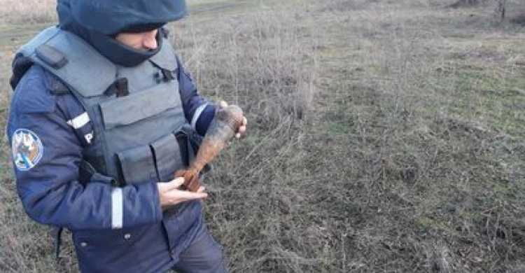 В Донецкой области уничтожили снаряды, мины и гранату