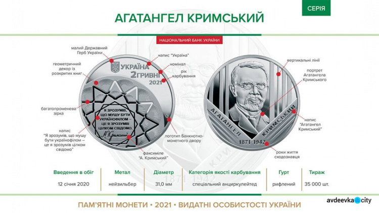 В Украине вошла в оборот новая памятная монета
