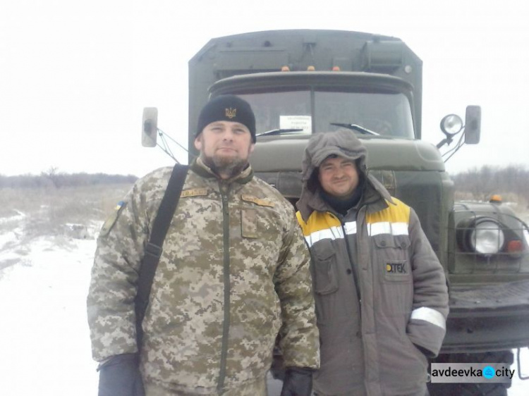 Офицеры Cimic Avdeevka прорвались сквозь непогоду к линии разграничения (ФОТО)