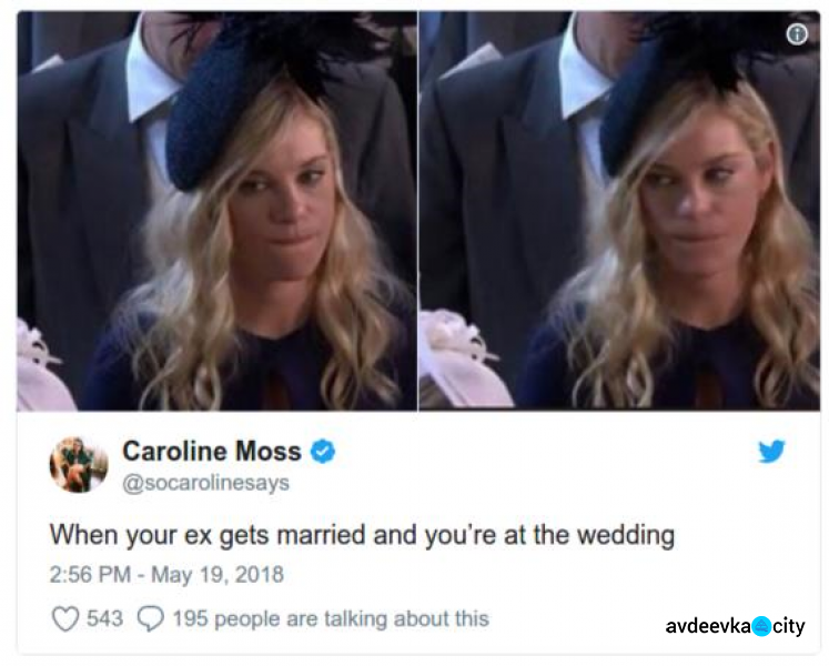 Бывшая девушка принца Гарри на свадьбе стала мемом (ФОТО)