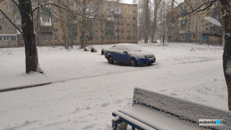 В Авдеевку пришла зима.ФОТО/ВИДЕО