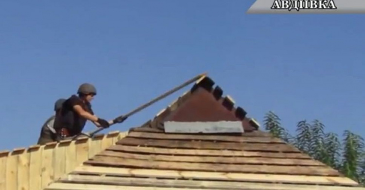 Роменские спасатели восстановили почти 400 домов в Авдеевке (ВИДЕО)