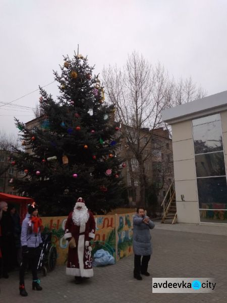 “Ёлочка, гори!”: в Авдеевке торжественно открыли главную городскую елку (ФОТО)