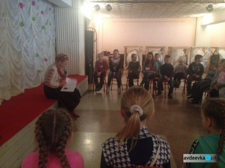 Татьяна Школьная в Авдеевке: «Хочется общаться на украинском языке, вместе петь, танцевать, играть»