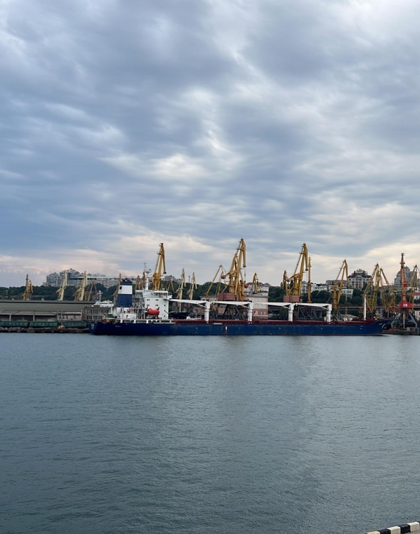 Уперше від початку великої війни з порту Одеси вирушило судно з українським продовольством