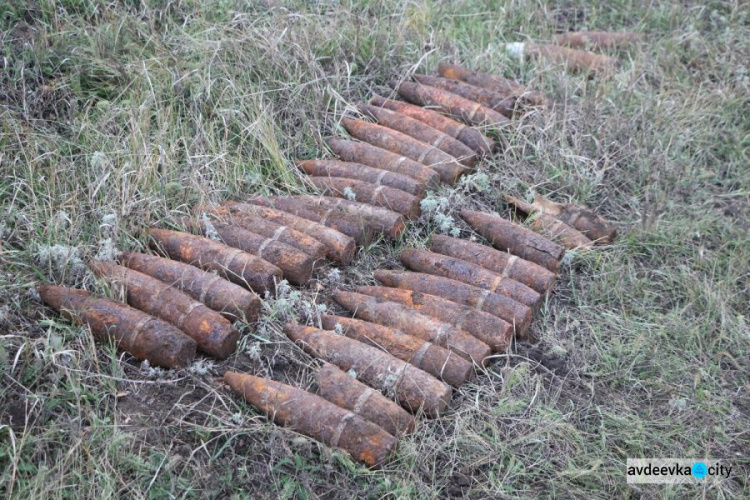 На Донетчине пиротехники ликвидируют крупный склад "старых" снарядов и мин (ФОТО)