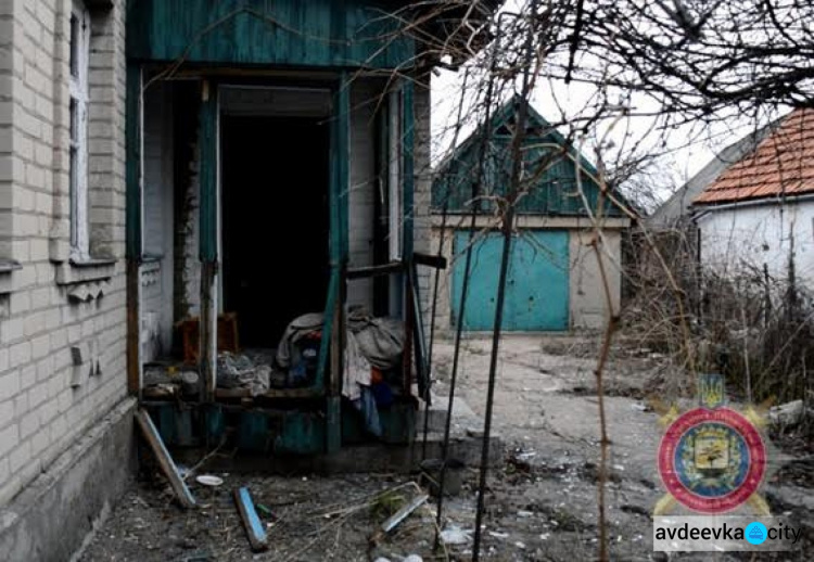 Почти 350  домов повреждены в  Авдеевке в результате обстрелов  с начала года