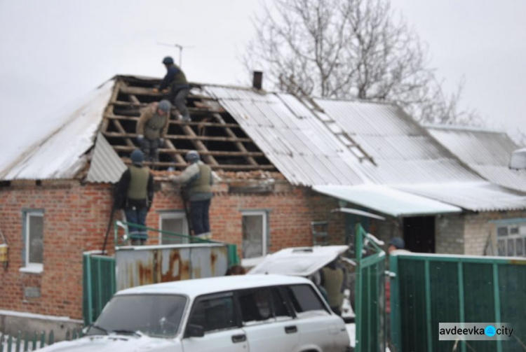 В Авдеевке число восстановленных после обстрелов домов  выросло до 270 (ФОТО)