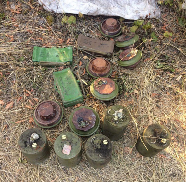 В Донецкой области обнаружен крупный тайник боеприпасов и взрывчатки (ФОТО)