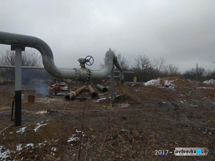 Жебривский: Строительство газопровода в Авдеевке - на завершающей стадии