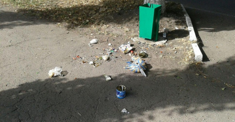В Авдеевке орудуют мусорные вандалы (ФОТОФАКТ)