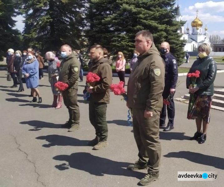 В Авдіївці відбувся урочистий мітинг, присвячений 35-тим роковинам Чорнобильської трагедії