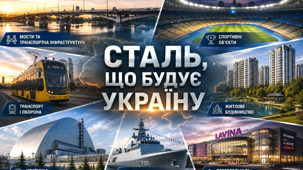 Сталь, що будує Україну: як продукція Метінвесту стала частиною знакових об’єктів країни