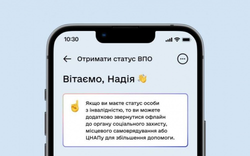 Послуга для ВПО знову доступна в «Дії»