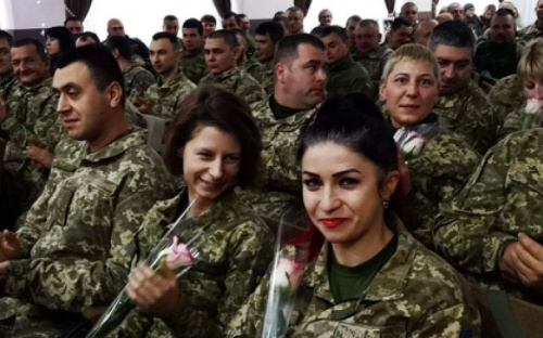 В Авдеевке поздравили защитников Украины (ФОТО)