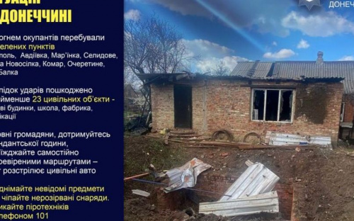 Оперативне зведення поліції Донеччини на 21 квітня