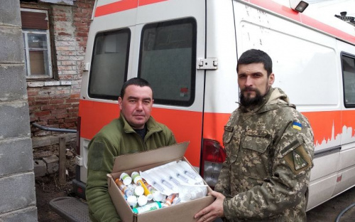 Авдеевские «симики» вновь передали помощь военным и местному населению