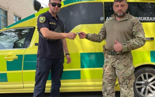 Подарована Авдіївці машина швидкої допомоги вже в роботі