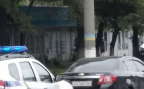 В Авдеевке произошло ДТП (ФОТОФАКТ)