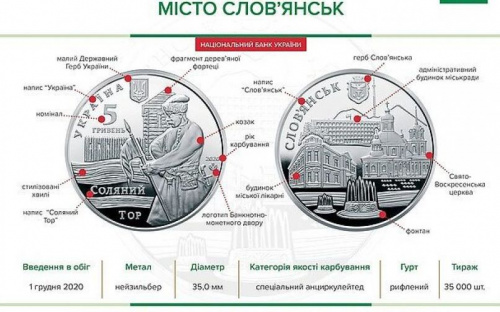 В Украине вводят памятную монету в честь Славянска
