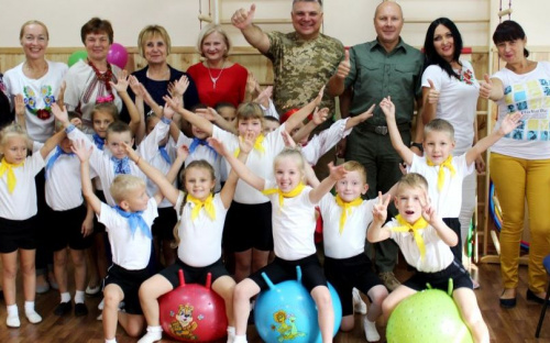 В Авдеевке малыши состязались в обновленном спортзале (Фото)