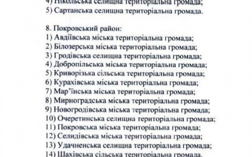 Авдіївка залишається: в Україні оновили перелік громад у зонах боїв, окупації чи оточенні 
