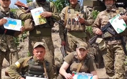Військові привітали дітлахів з Днем захисту дітей та подякували їм за підтримку (ВІДЕО)