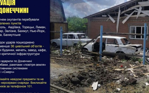 Росіяни вдарили по Донеччині авіабомбами, ракетами «повітря-земля» та реактивними системами «Град» і «Смерч» 