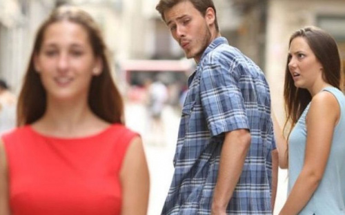 Мем distracted boyfriend нашли на картине 18 века (ФОТО)