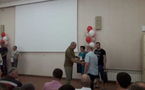 Работники Авдеевского коксохима принимали поздравления (ФОТО)