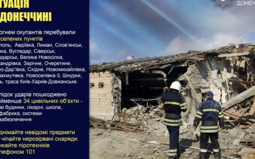 Оперативне зведення поліції Донеччини на 22 квітня