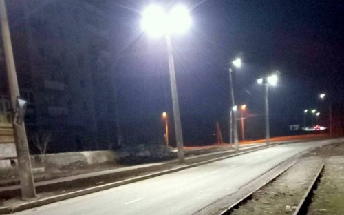 В городе восстановливают наружное освещение